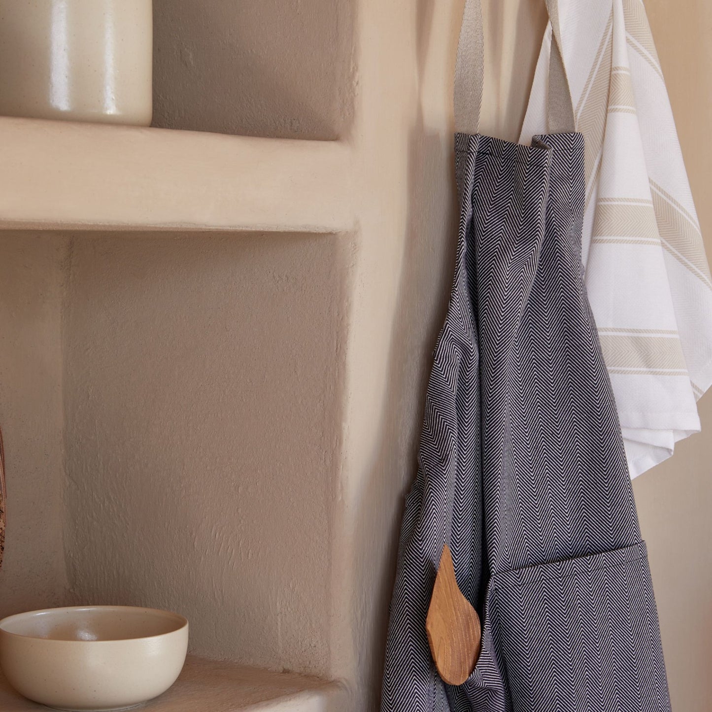 Kitchen Apron 100% Cotton Black