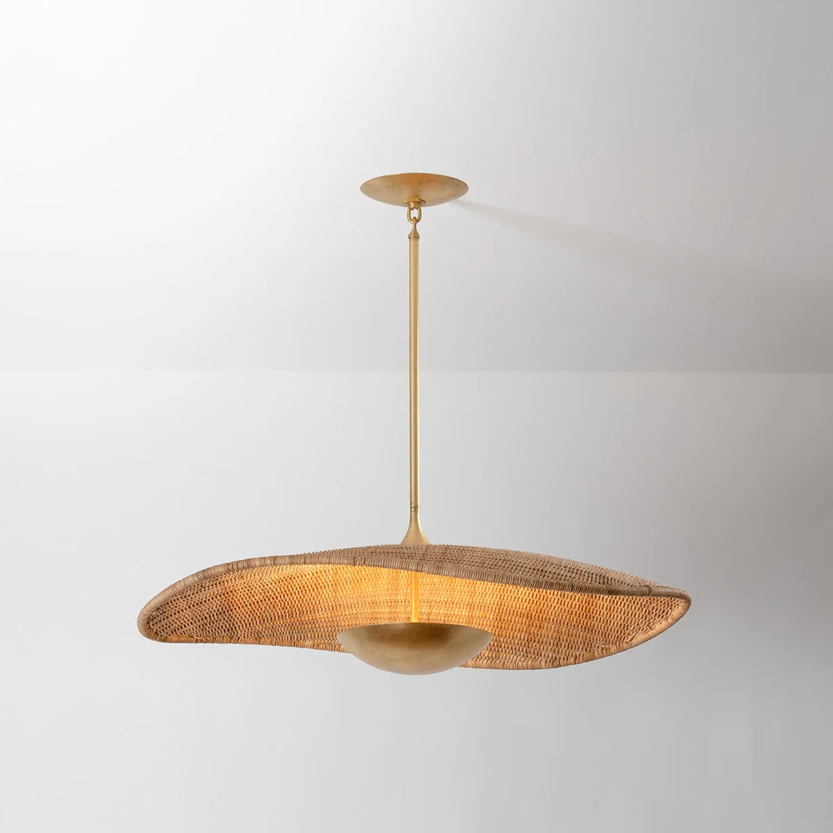 The Bethel Woven Rattan Pendant Small