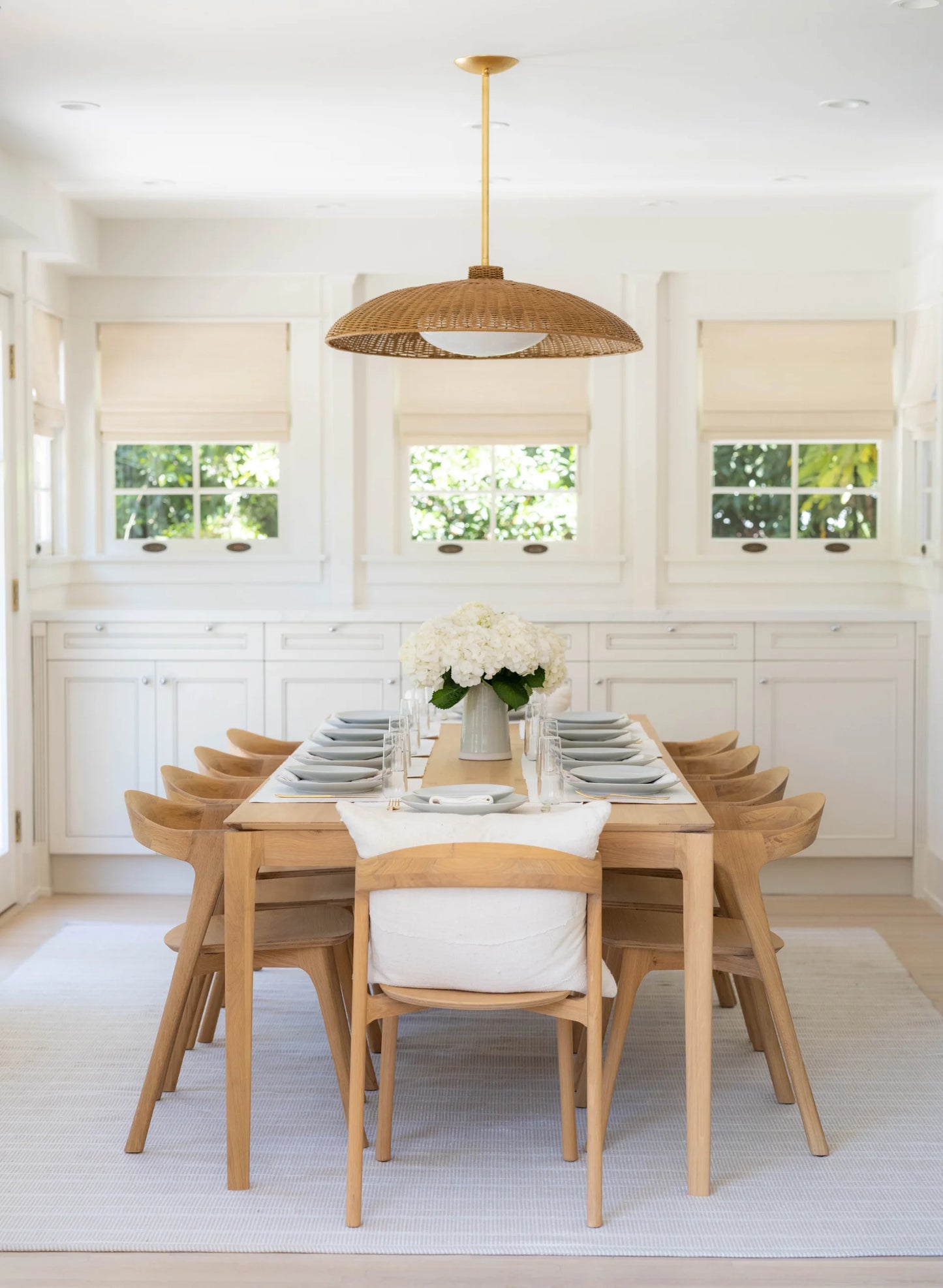 Delaney Rattan Pendant Large