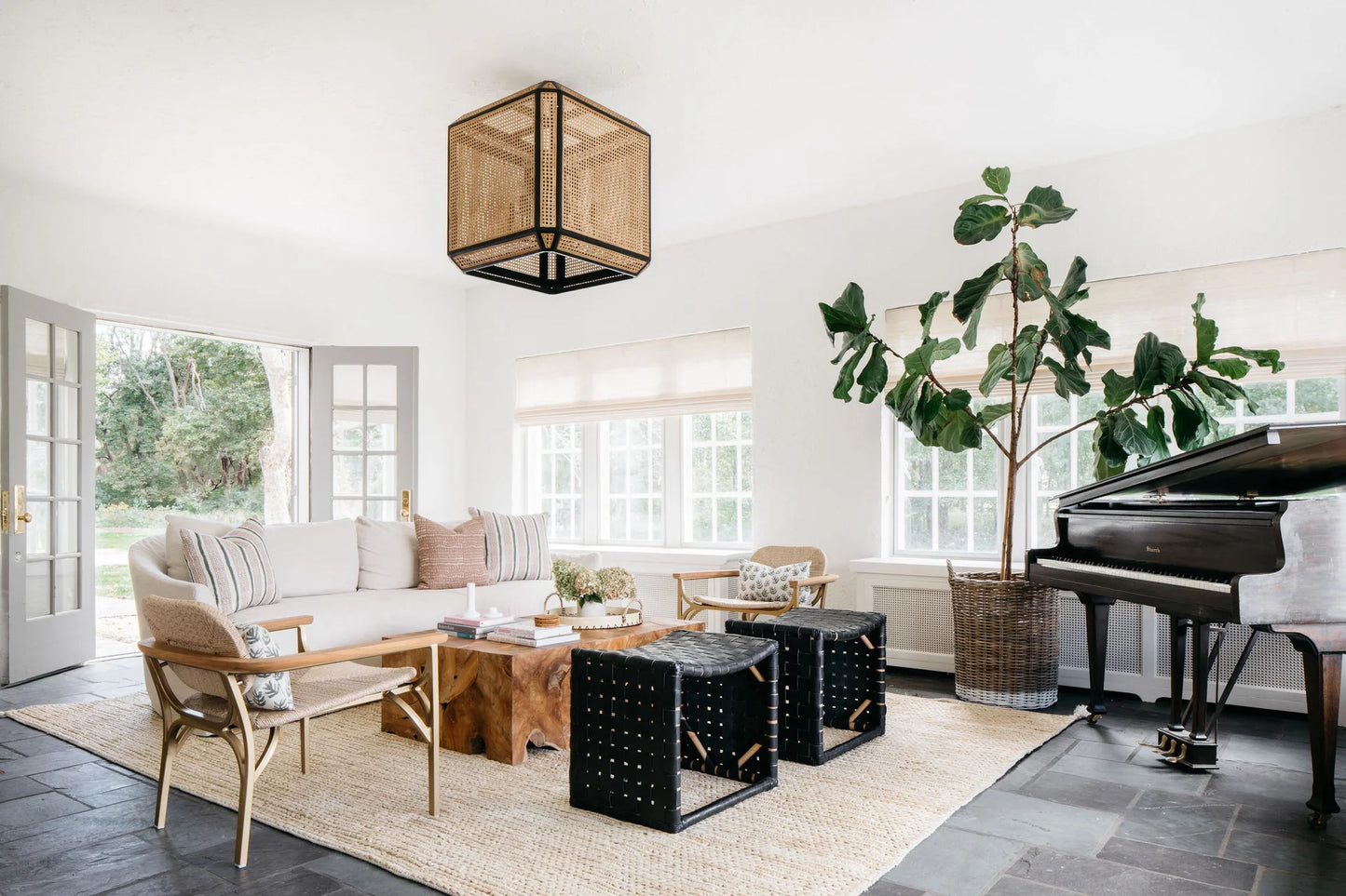 Palmer Cane Black Pendant Large