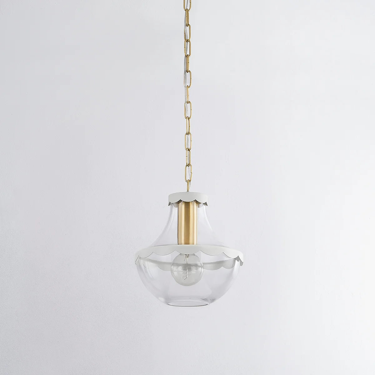 Thalia Beach Aged Brass Pendant Small