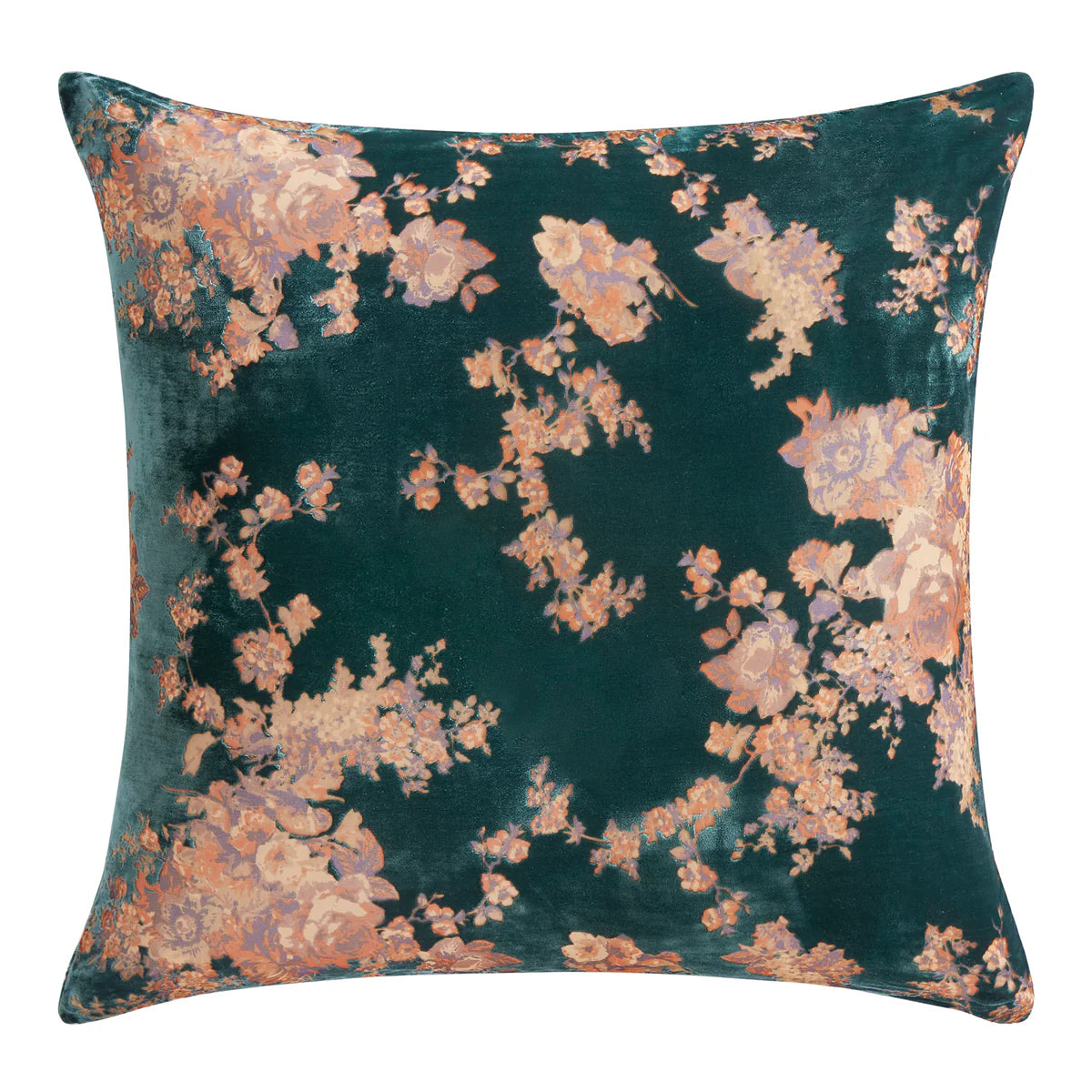 Josie Burnout Faux Silk Velvet Dutch Euro Sham