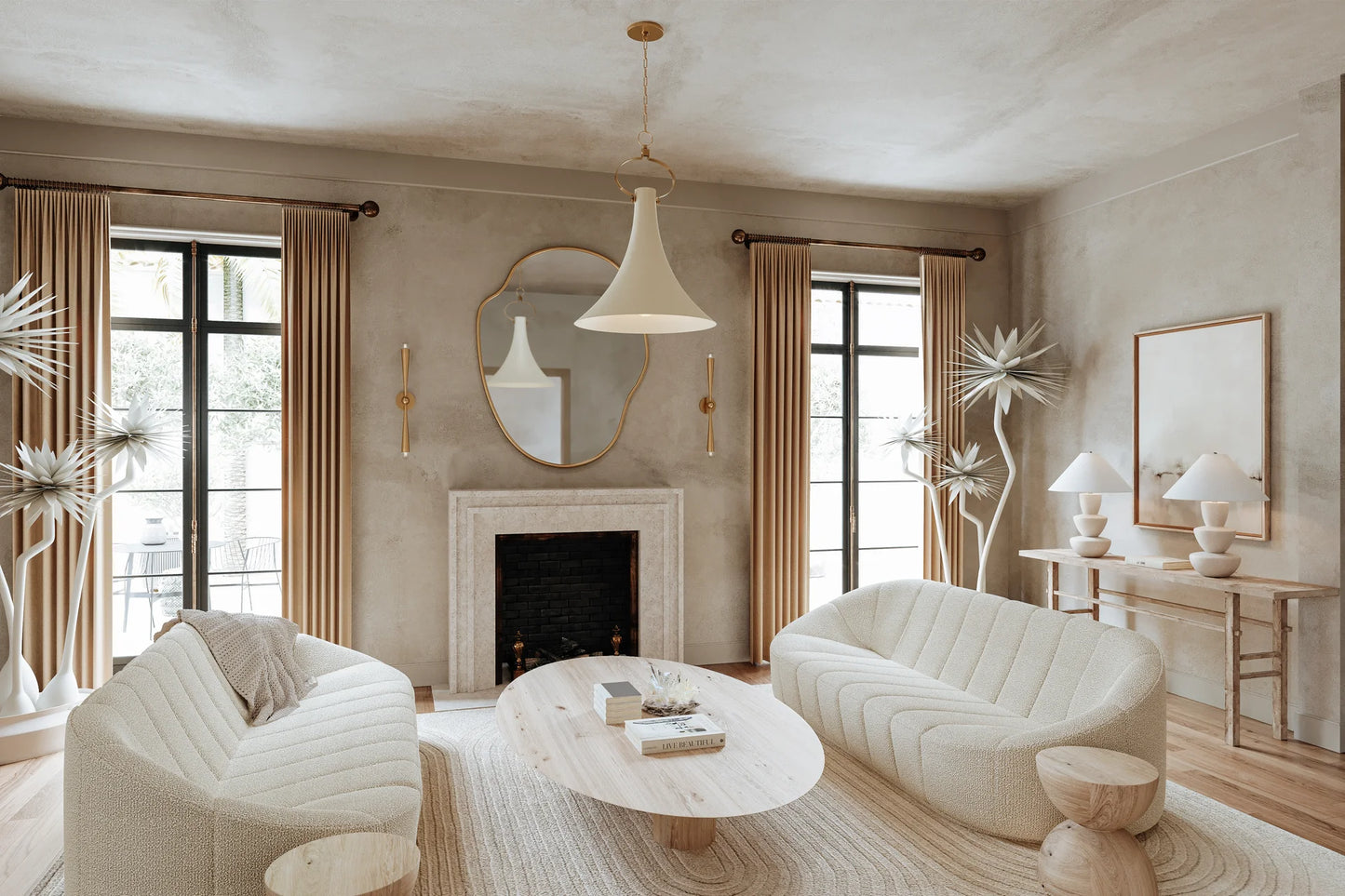 Victoria White Stack Table Lamp