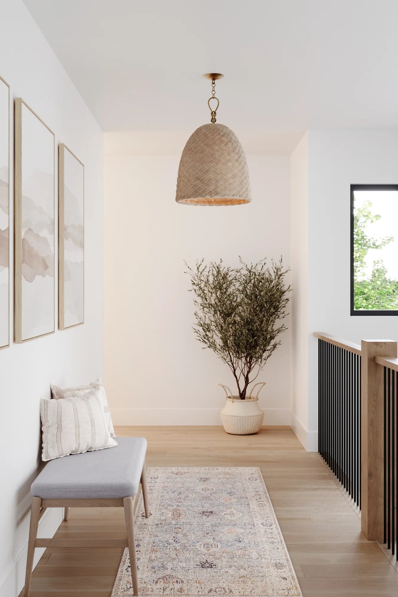 Raya Costal Rattan Pendant Large