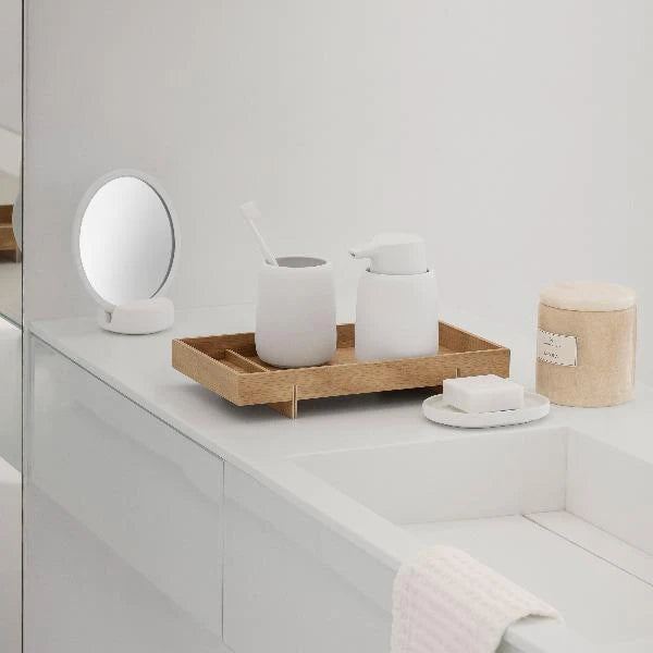 ABENTO Tabletop Hardwood Tray Wood