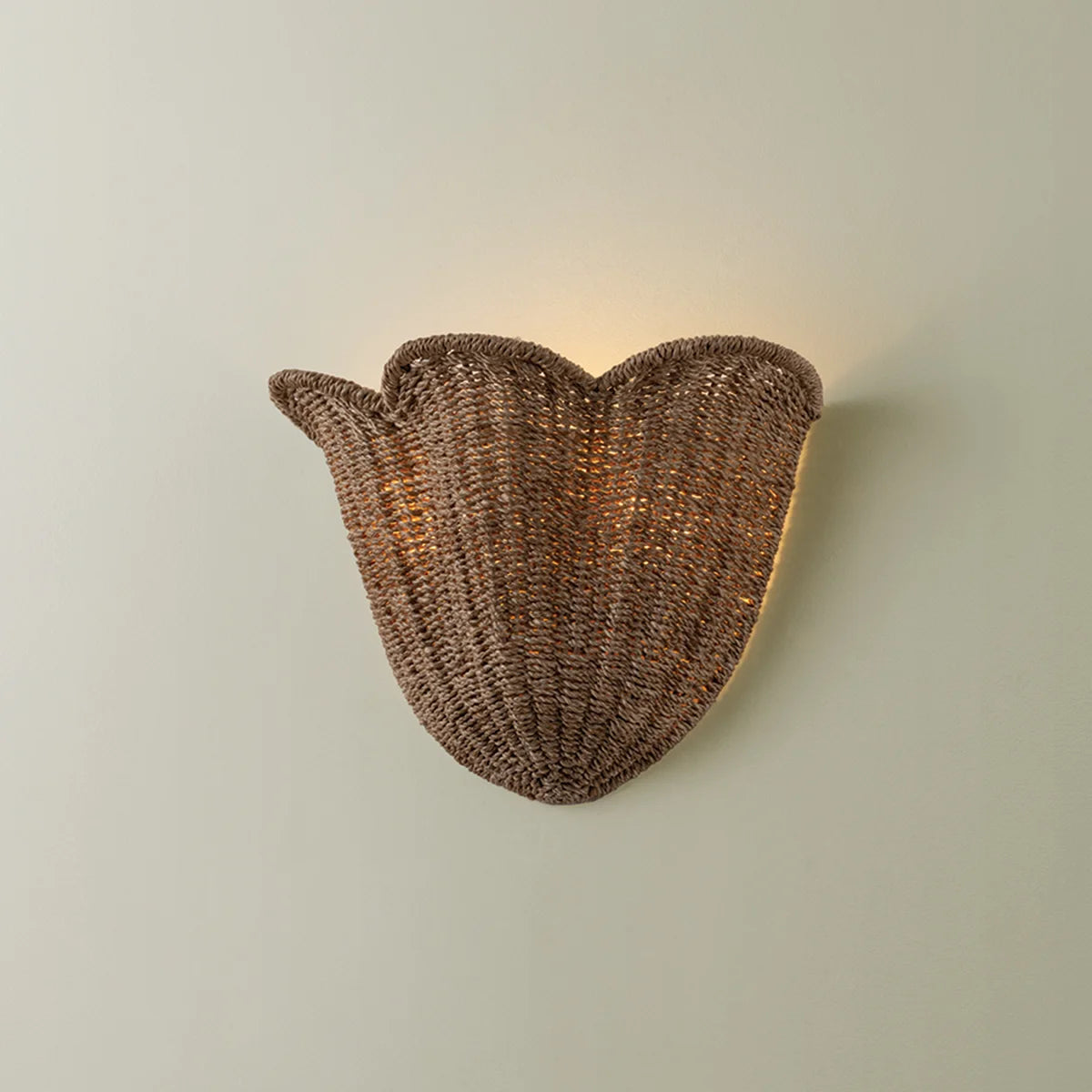 Abigail Scallop Woven Wall Sconce