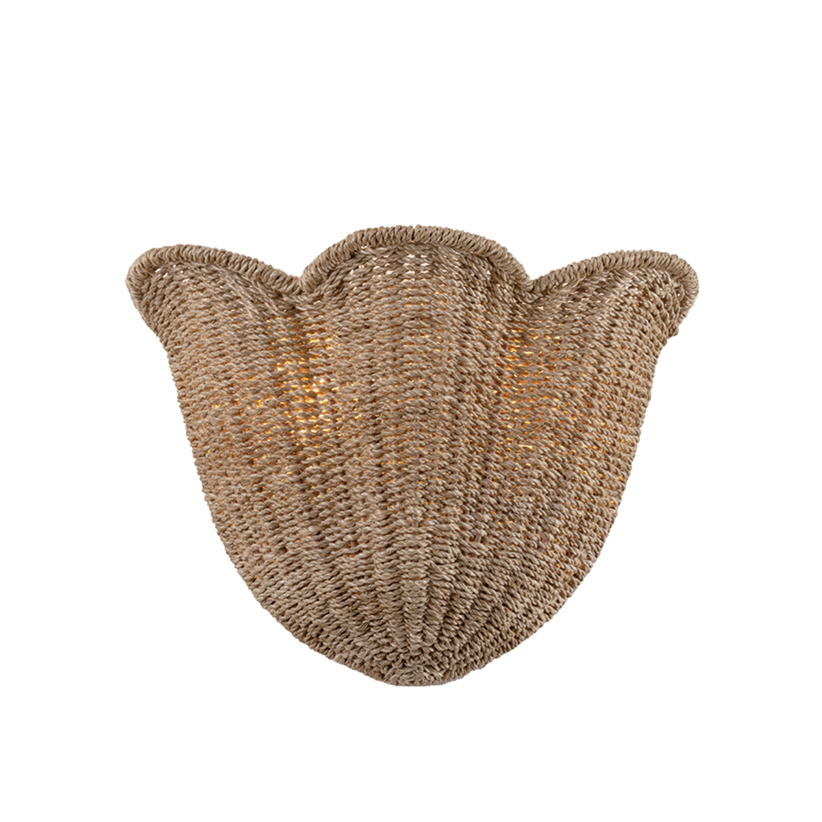 Abigail Scallop Woven Wall Sconce