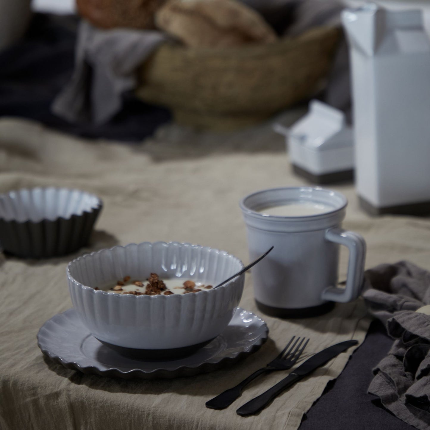 Festa Costa Nova Sustainable White Salad Plates - 8.25" - Set of 4