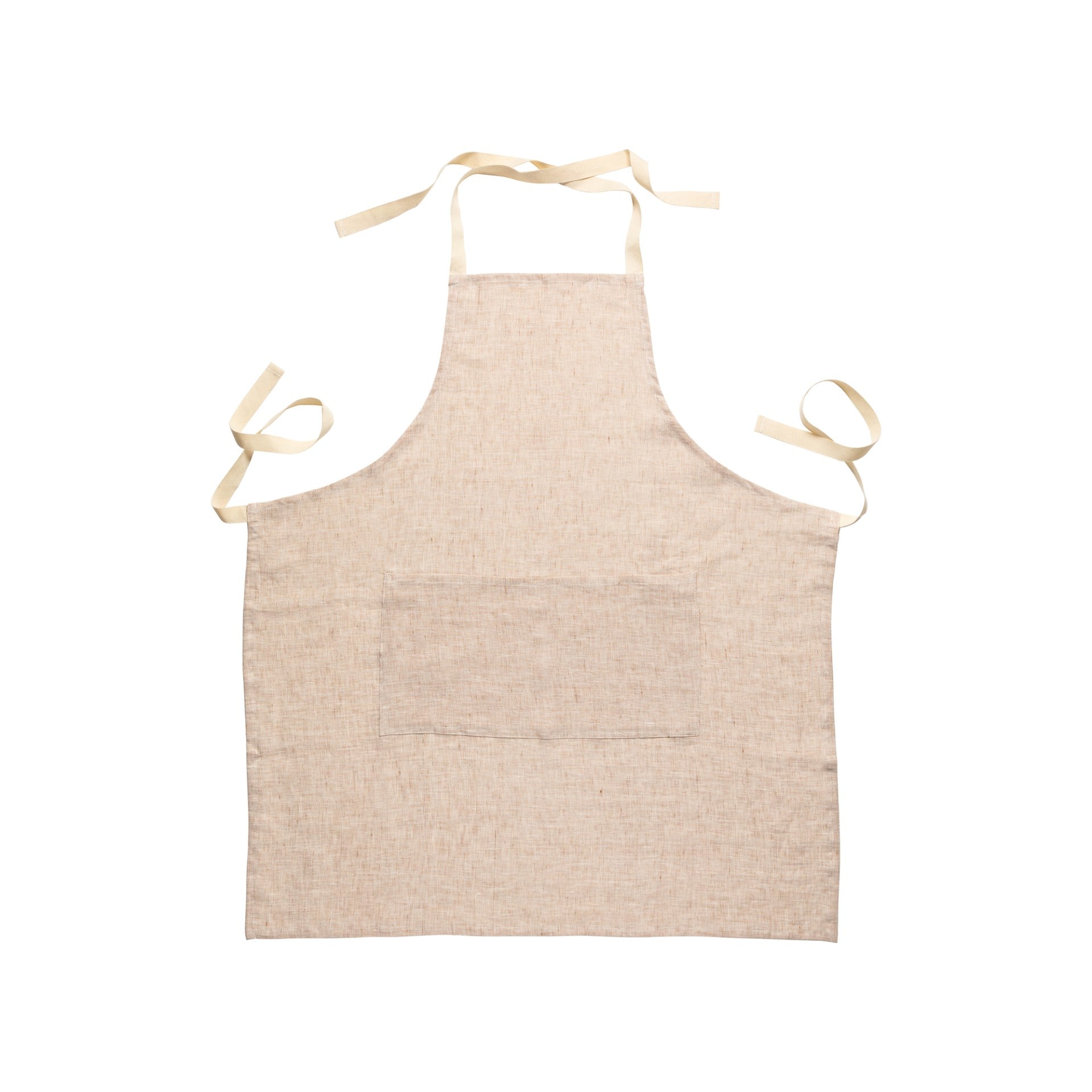 Kitchen Apron 100% Linen Caramel