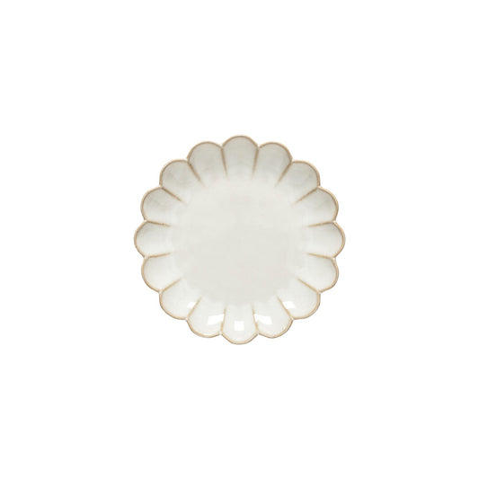 Scalloped Marrakesh Costa Nova Appetizer Plate Sable Blanc - Set of 4