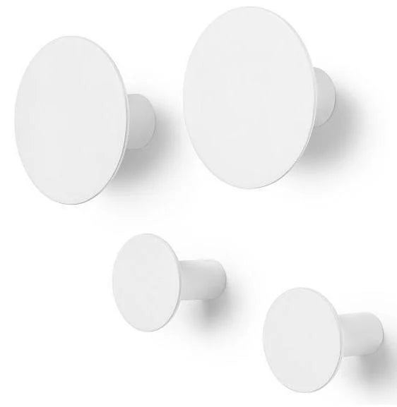 Wall Hooks - Lily White - Set of 4