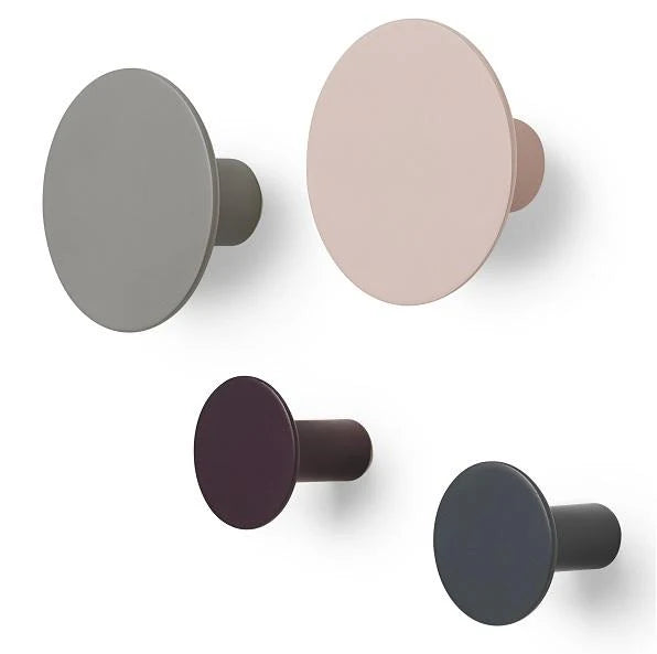 Wall Hooks - Assorted RD/ES/WT/GM - Set of 4