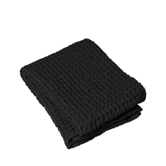 Waffle Hand Towel XL 20 x 40 - BLACK