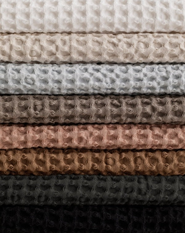 Waffle Hand Towel XL 20 x 40 - BLACK