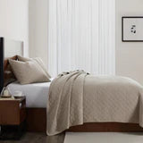 Cotton Stonewashed Gauze Quilt Set Vintage Sable