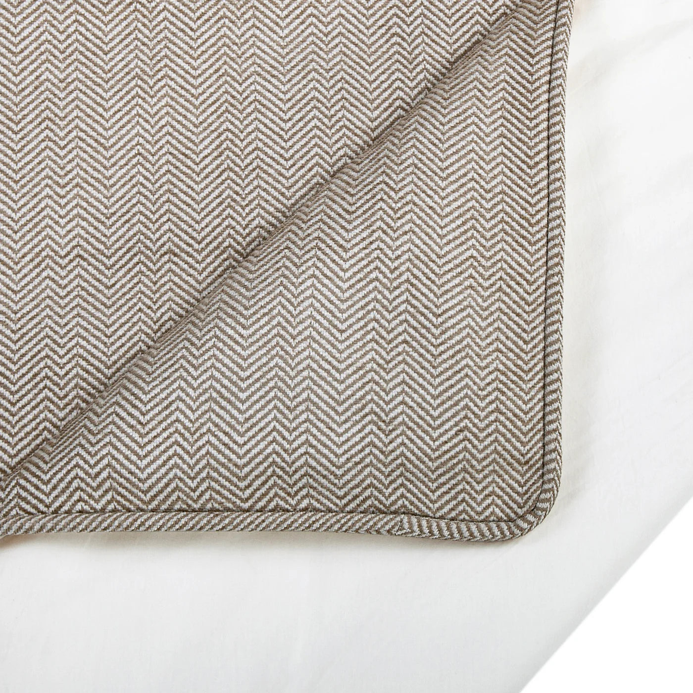 Stetson Chenille Herringbone Bedding Set Sand