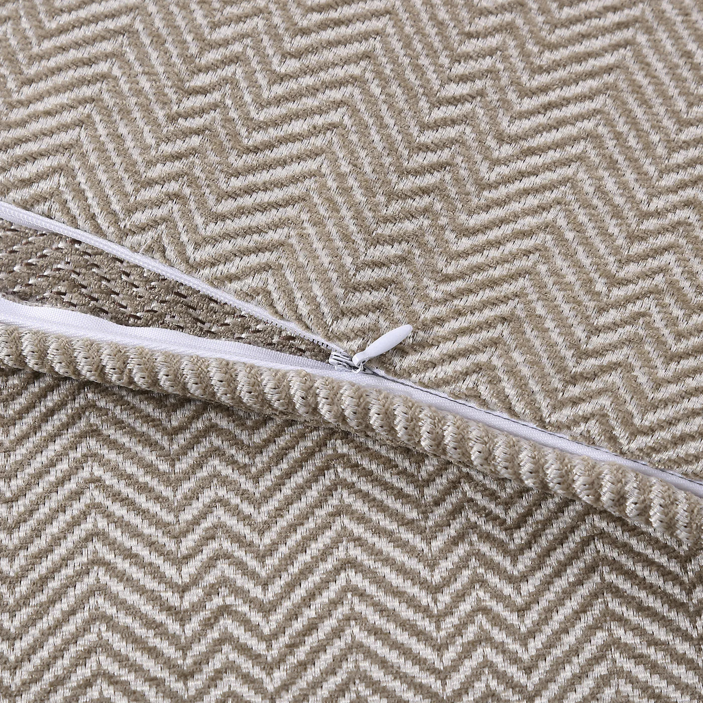 Stetson Chenille Herringbone Bedding Set Sand