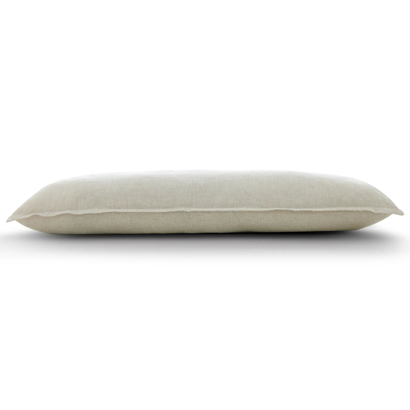 100% European Flax Linen Long Lumbar Pillow Natural