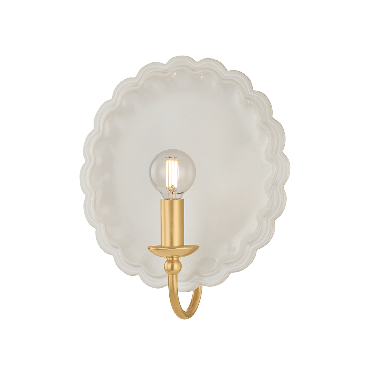 Amore Vintage Wall Sconce Gossamer Ivory