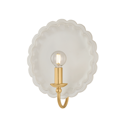 Amore Vintage Wall Sconce Gossamer Ivory