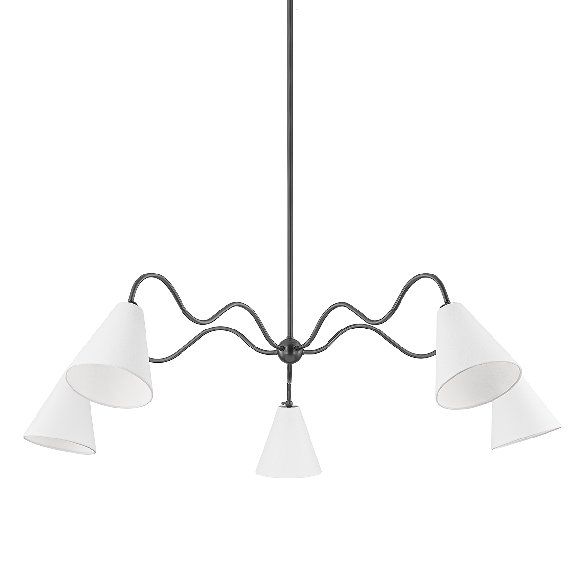 Sea Breeze Bronze Shade Chandelier Large