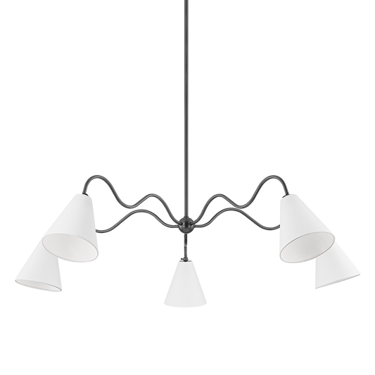 Sea Breeze Bronze Shade Chandelier Large
