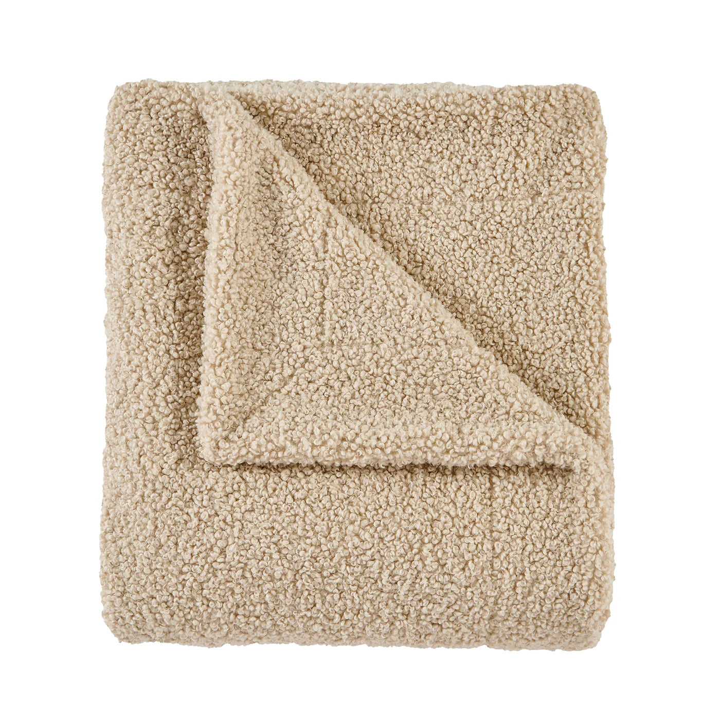 Teddy Bear Boucle Throw Cream