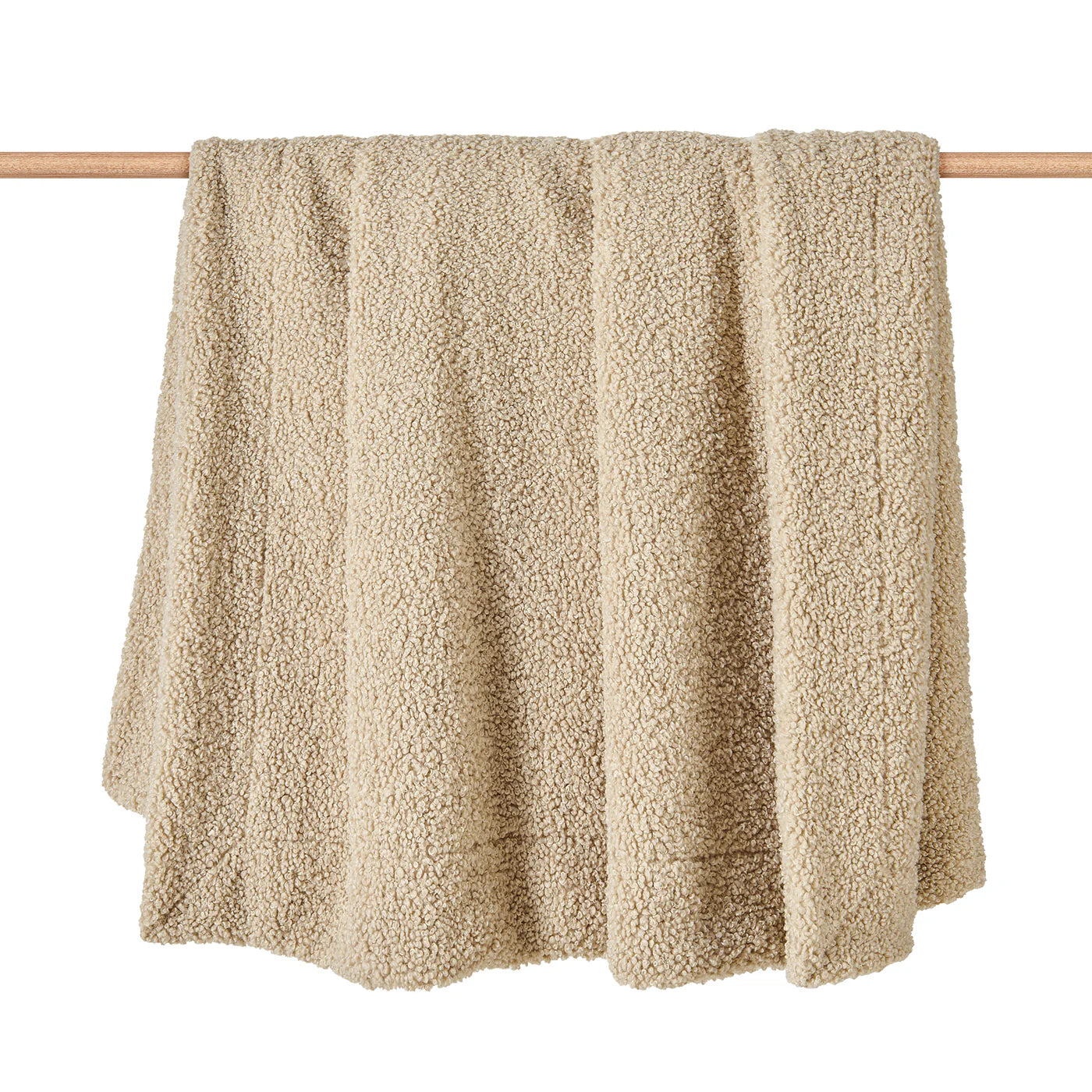 Teddy Bear Boucle Throw Cream