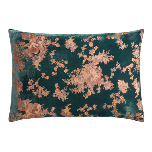 Josie Burnout Faux Silk Velvet Dutch Euro Pillow