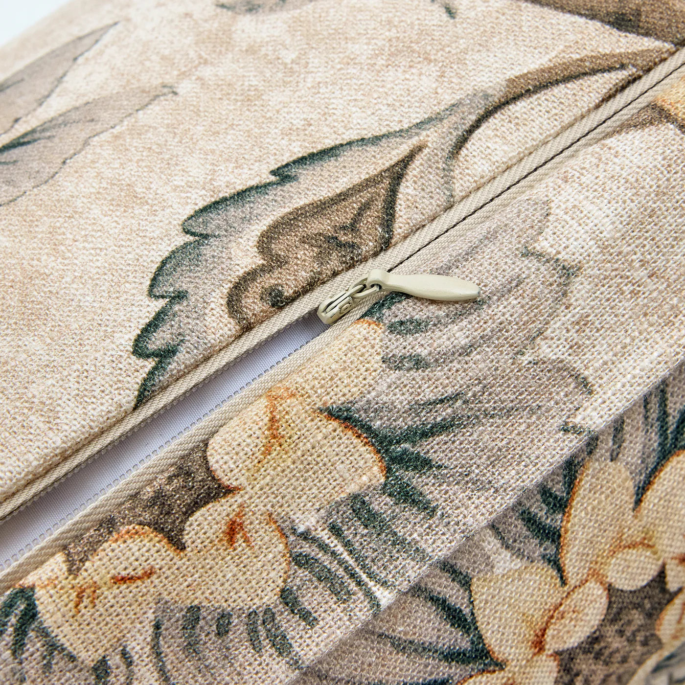 Botanical Bloom Flax Washed Linen Euro Sham