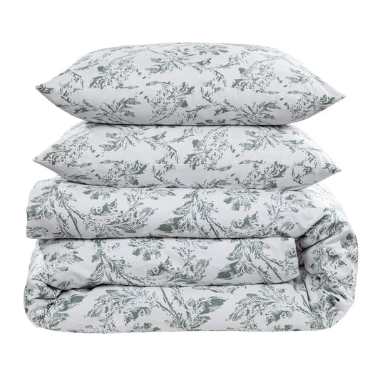 Sage Garden Printed Cotton Comforter Set