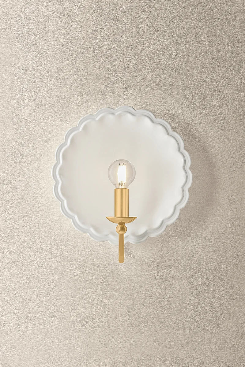 Amore Vintage Wall Sconce Gossamer Ivory