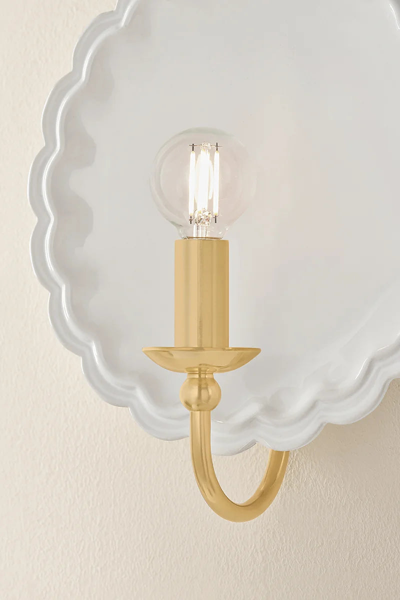 Amore Vintage Wall Sconce Gossamer Ivory