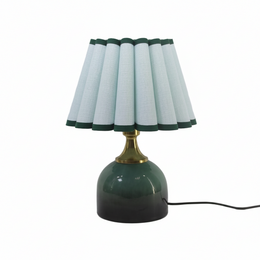 Sea Breeze Blue Scallop Counter Lamp