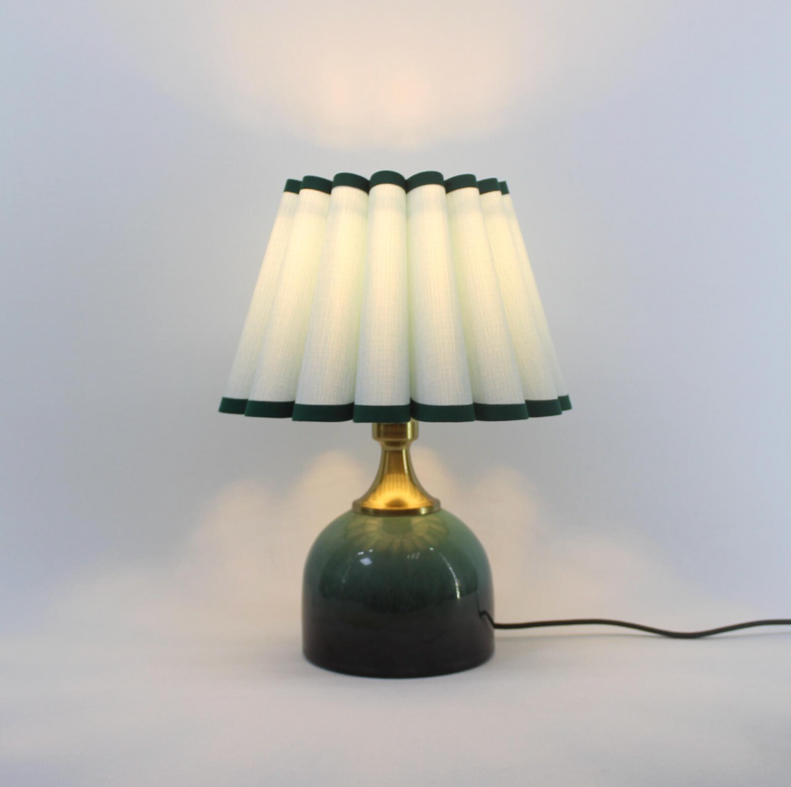Sea Breeze Blue Scallop Counter Lamp