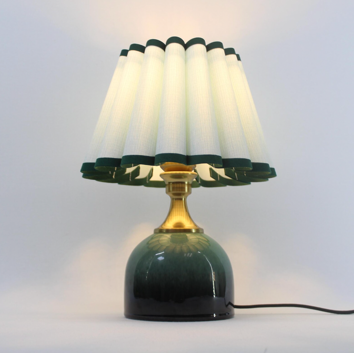 Sea Breeze Blue Scallop Counter Lamp