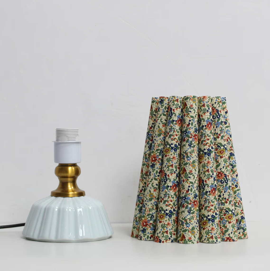 Sharla Floral Scallop Counter Lamp