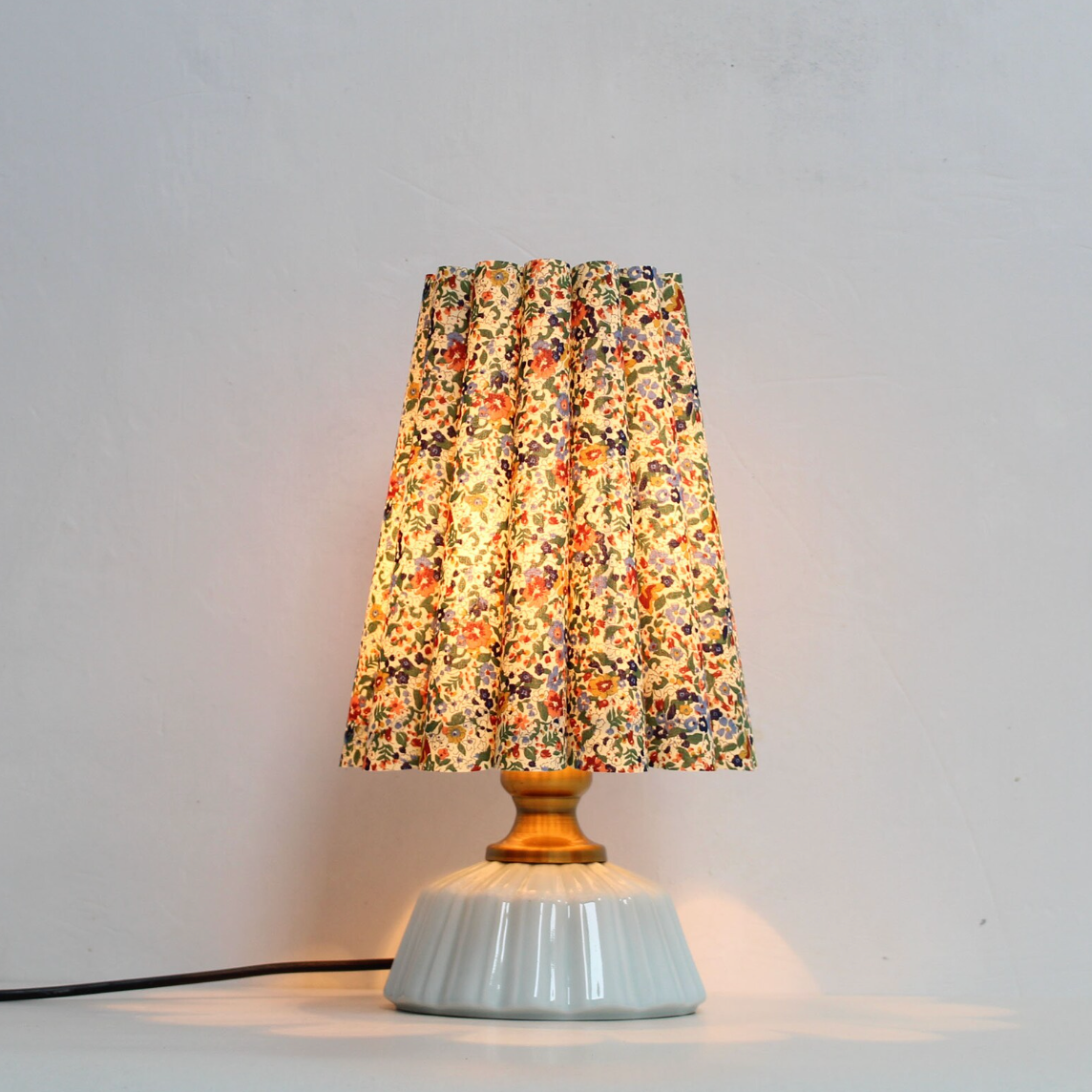 Sharla Floral Scallop Counter Lamp