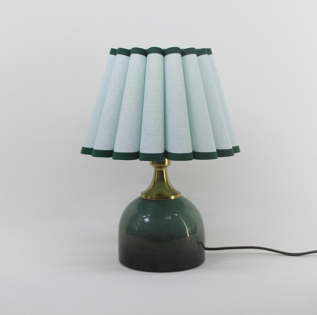 Sea Breeze Blue Scallop Counter Lamp