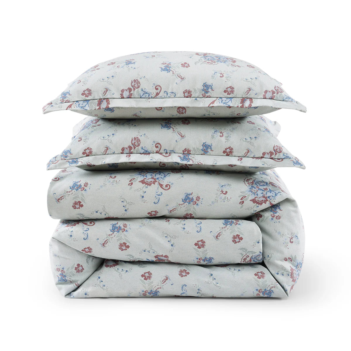 Rosalinda Floral Washed Denim Bedding Set