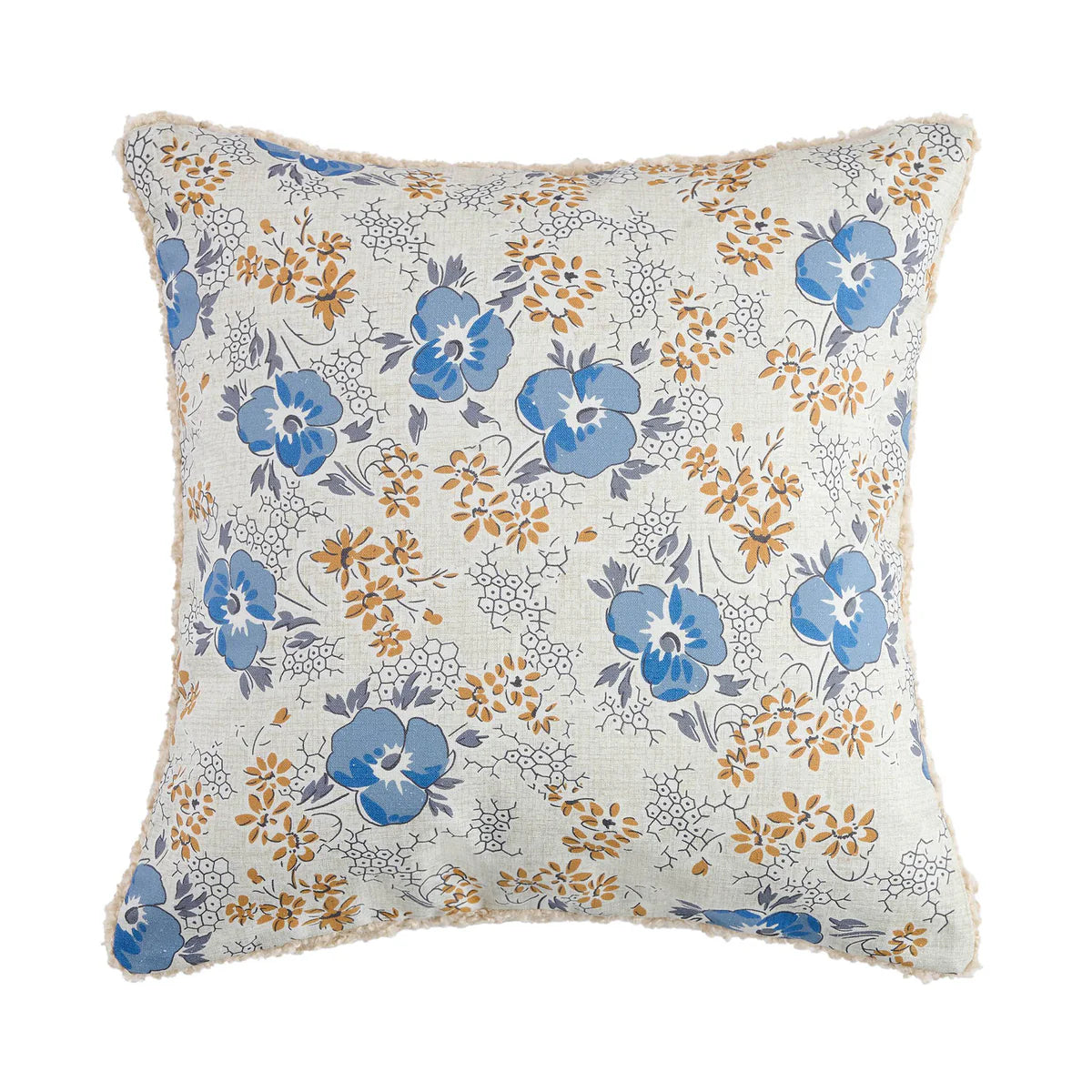 Nicole Floral Bouclé Backed Pillow, Set of 2