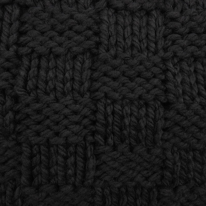 Savannah Chess Knit Throw Black