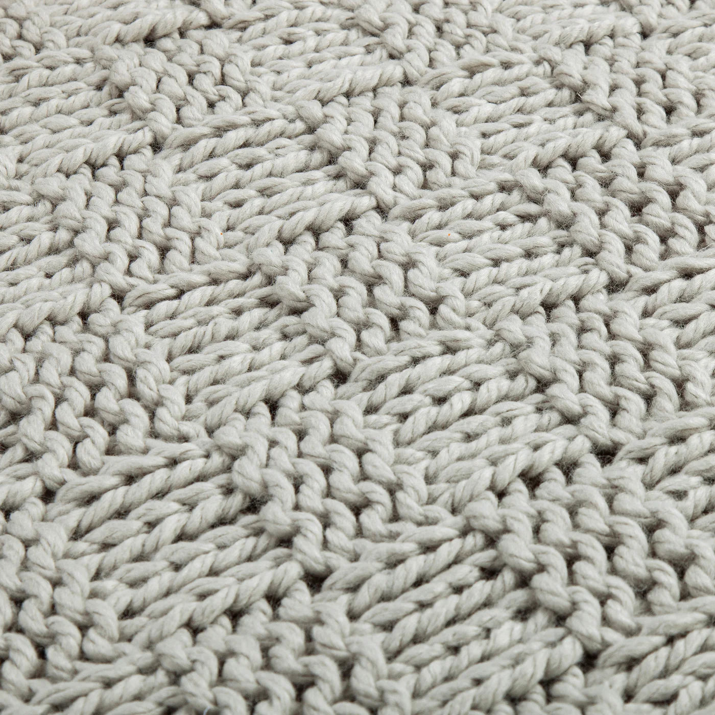 Savannah Chess Knit Throw Gray