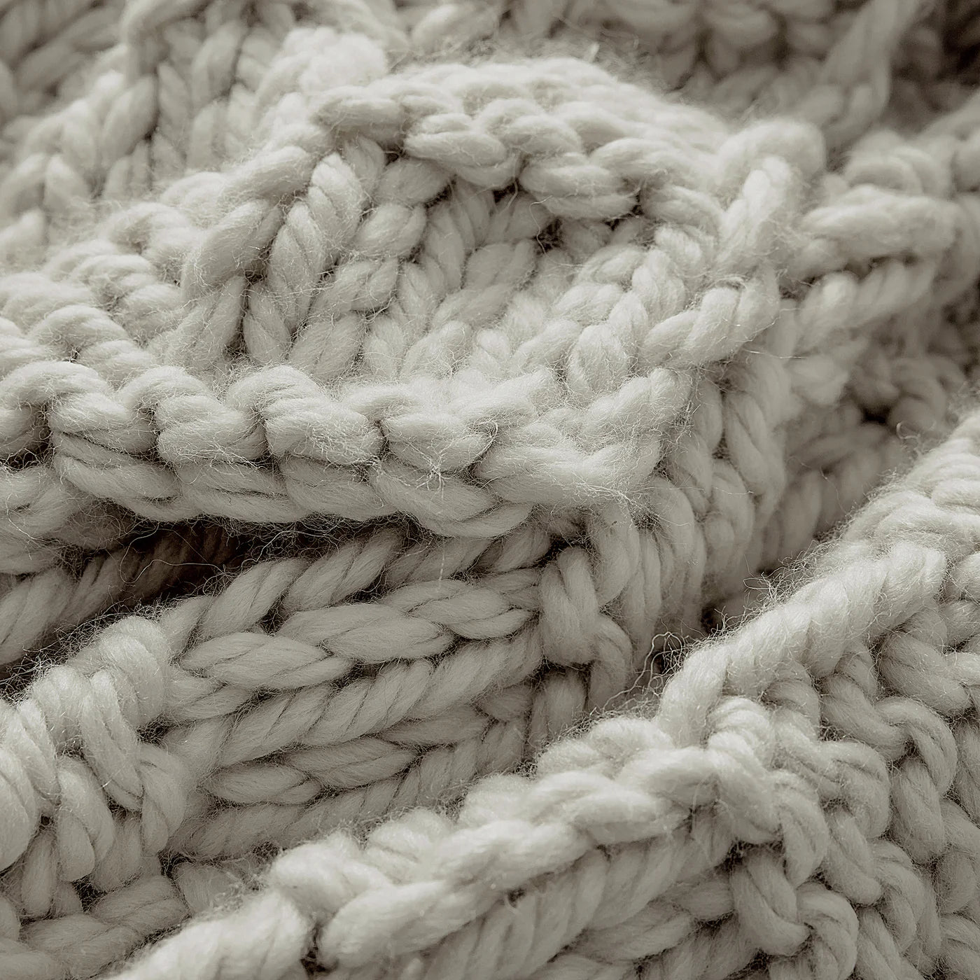 Savannah Chess Knit Throw Gray