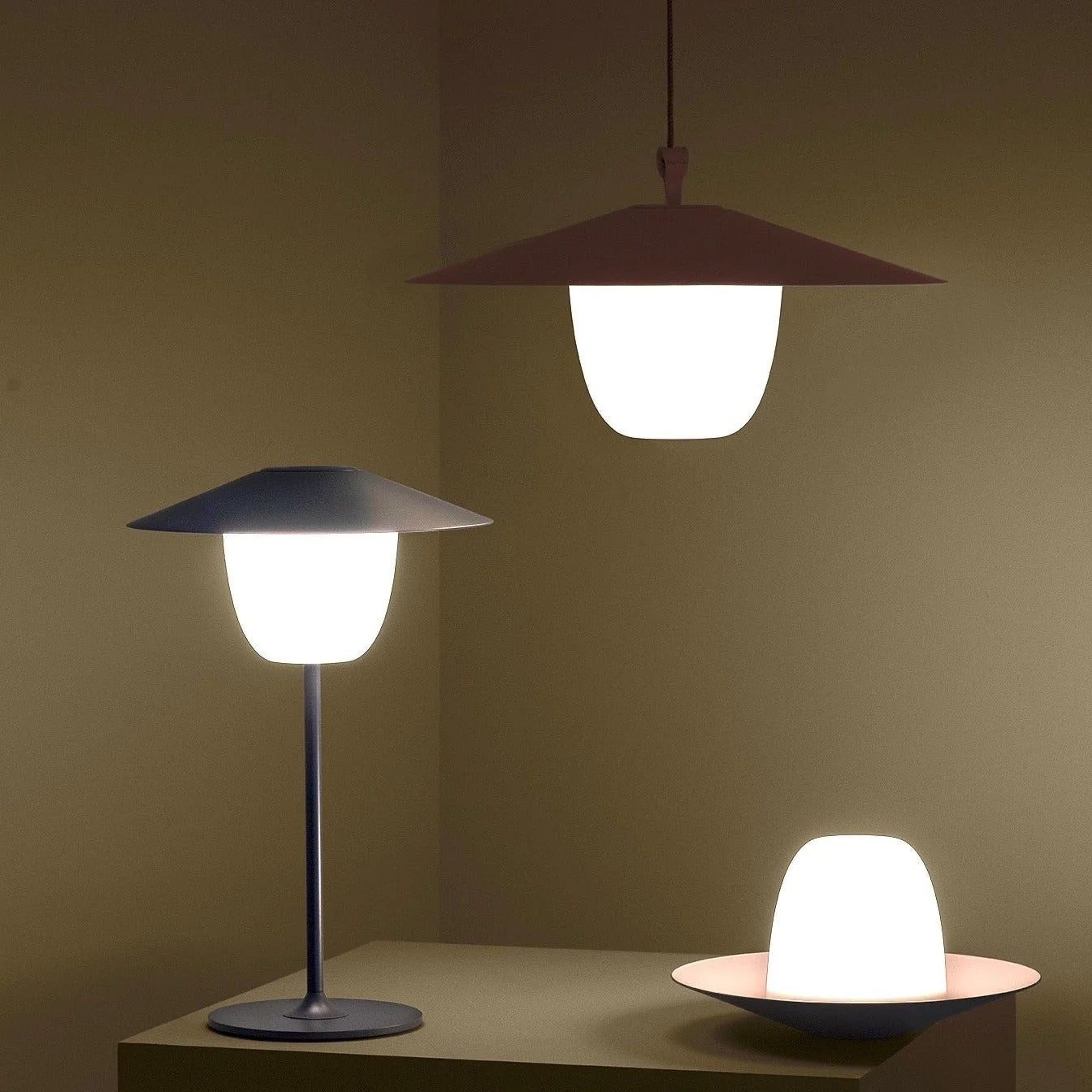 Lamp 3 in 1 Rechargeable LED - blomus ANI MAGNET