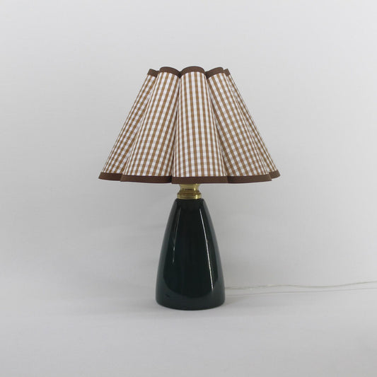 Grace Gingham Scallop Counter Lamp