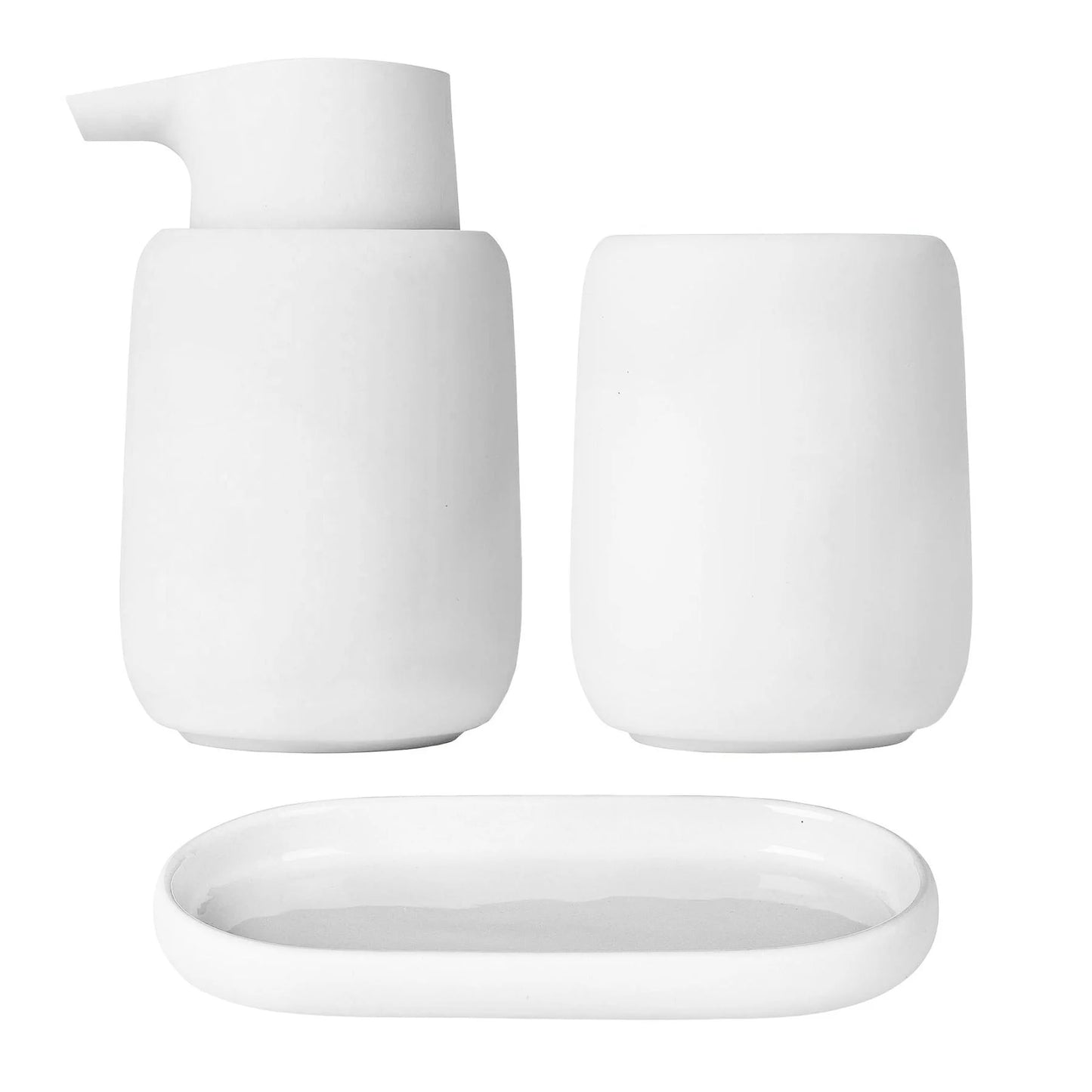 SONO Bathroom Accessory Set - WHITE